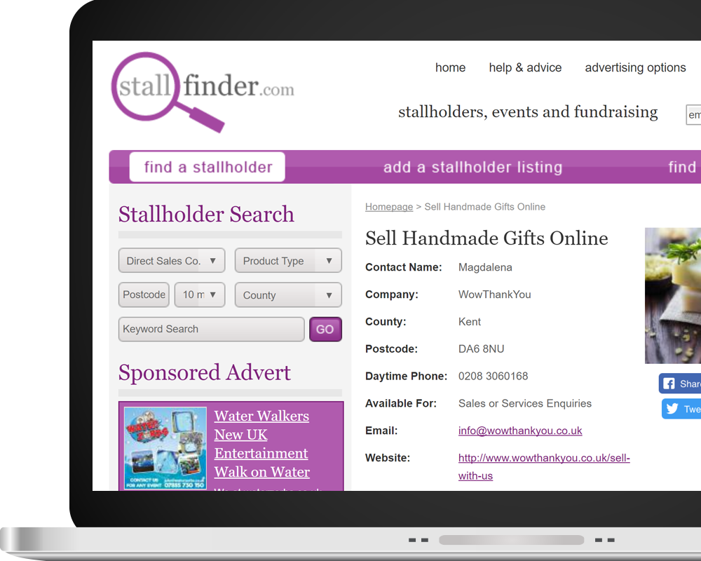 Stallfinder Home Page